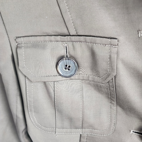 Seventy MILITARY Cargo Inspired Ladies Brown Jacket Sz Small - Picture 6 of 8